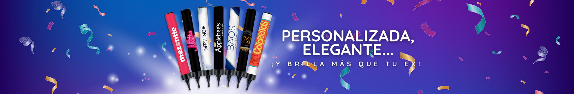 VELA LUMINOSA CHISPA FRÍA PERSONALIZADA