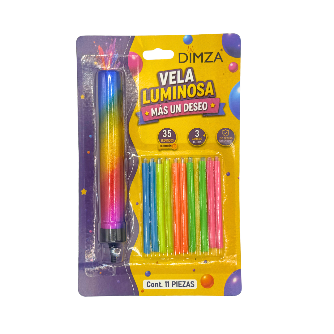 Velas Luminosas Mágicas DIMZA + 10 Velas Neón