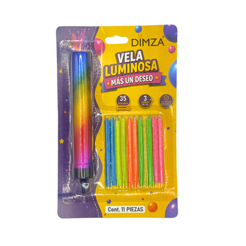 Velas Luminosas Mágicas DIMZA + 10 Velas Neón