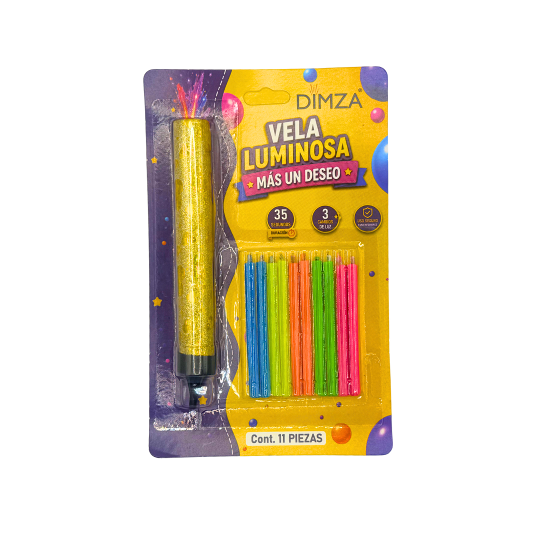 Velas Luminosas Mágicas DIMZA + 10 Velas Neón