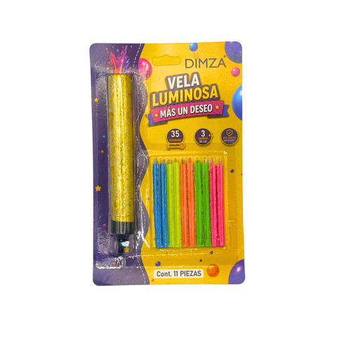 Velas Luminosas Mágicas DIMZA + 10 Velas Neón