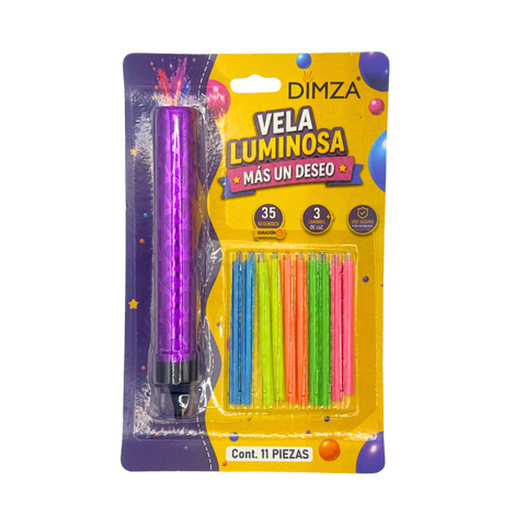 Velas Luminosas Mágicas DIMZA + 10 Velas Neón