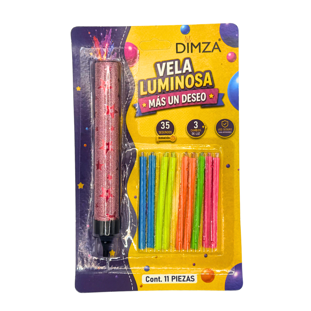 Velas Luminosas Mágicas DIMZA + 10 Velas Neón