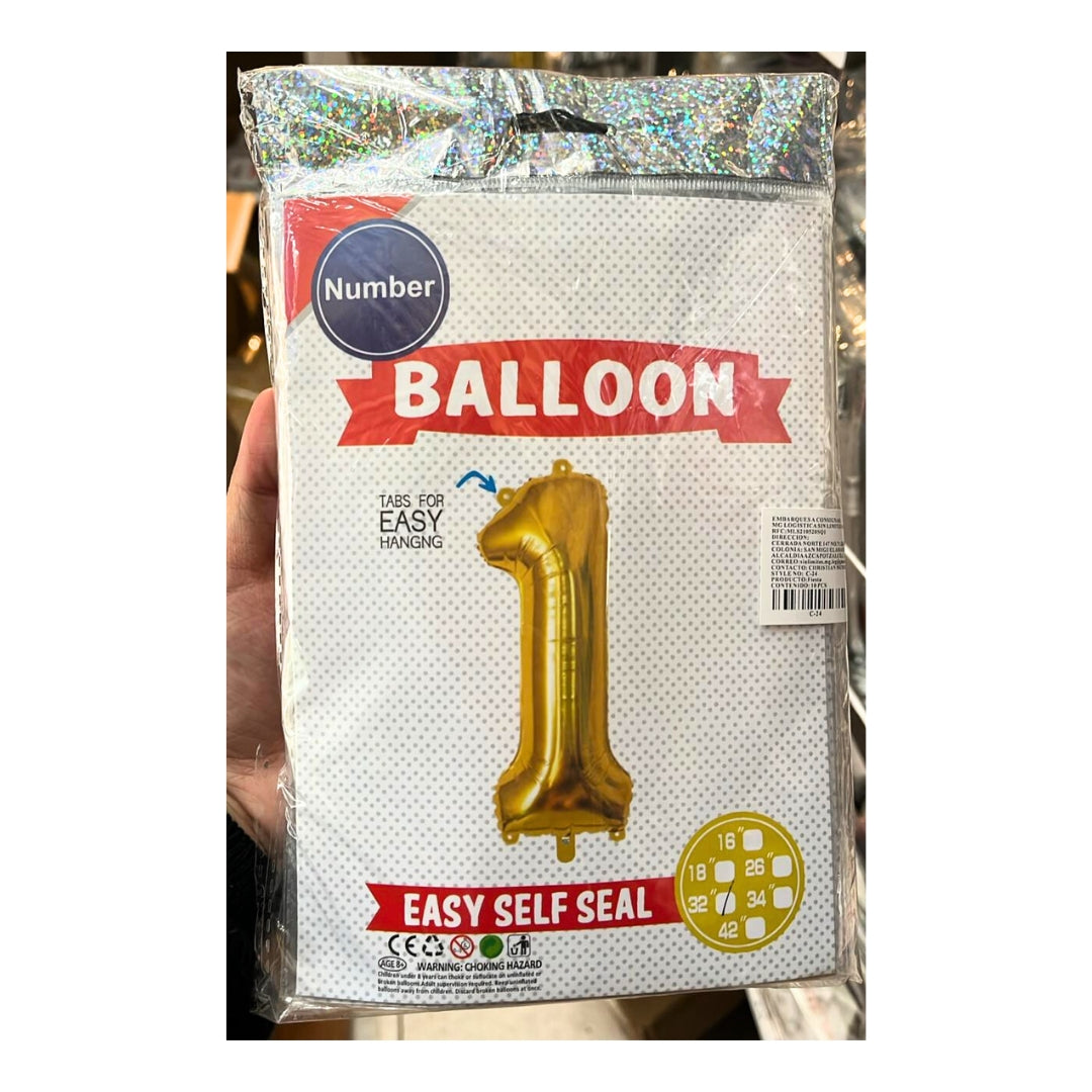 10 Piezas Globo #16in (40cm) Dorado ORO