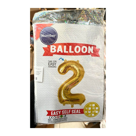 Globo número #32in (80cm) Dorado Oro