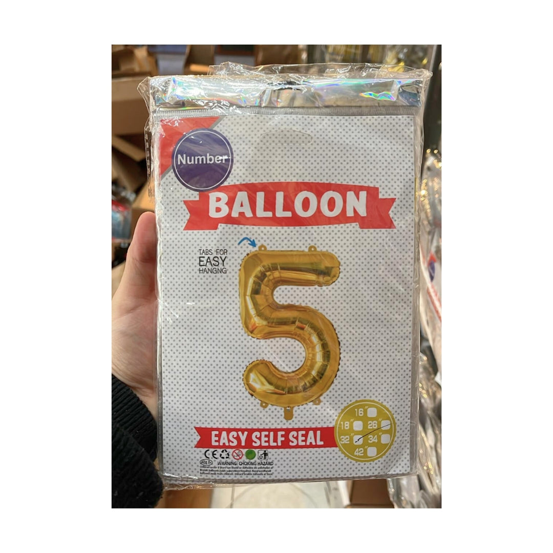 Globo número #32in (80cm) Dorado Oro