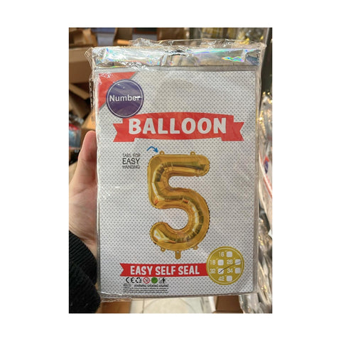 Globo número #32in (80cm) Dorado Oro