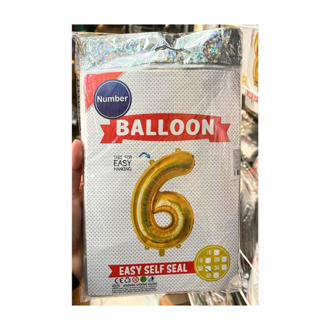 Globo número #32in (80cm) Dorado Oro