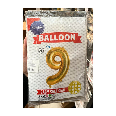 Globo número #32in (80cm) Dorado Oro