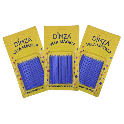 Vela Mágica color solido azul