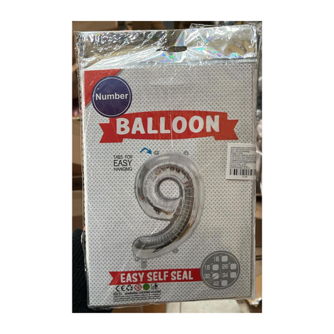 10 Piezas Globo de número #16in (40cm)