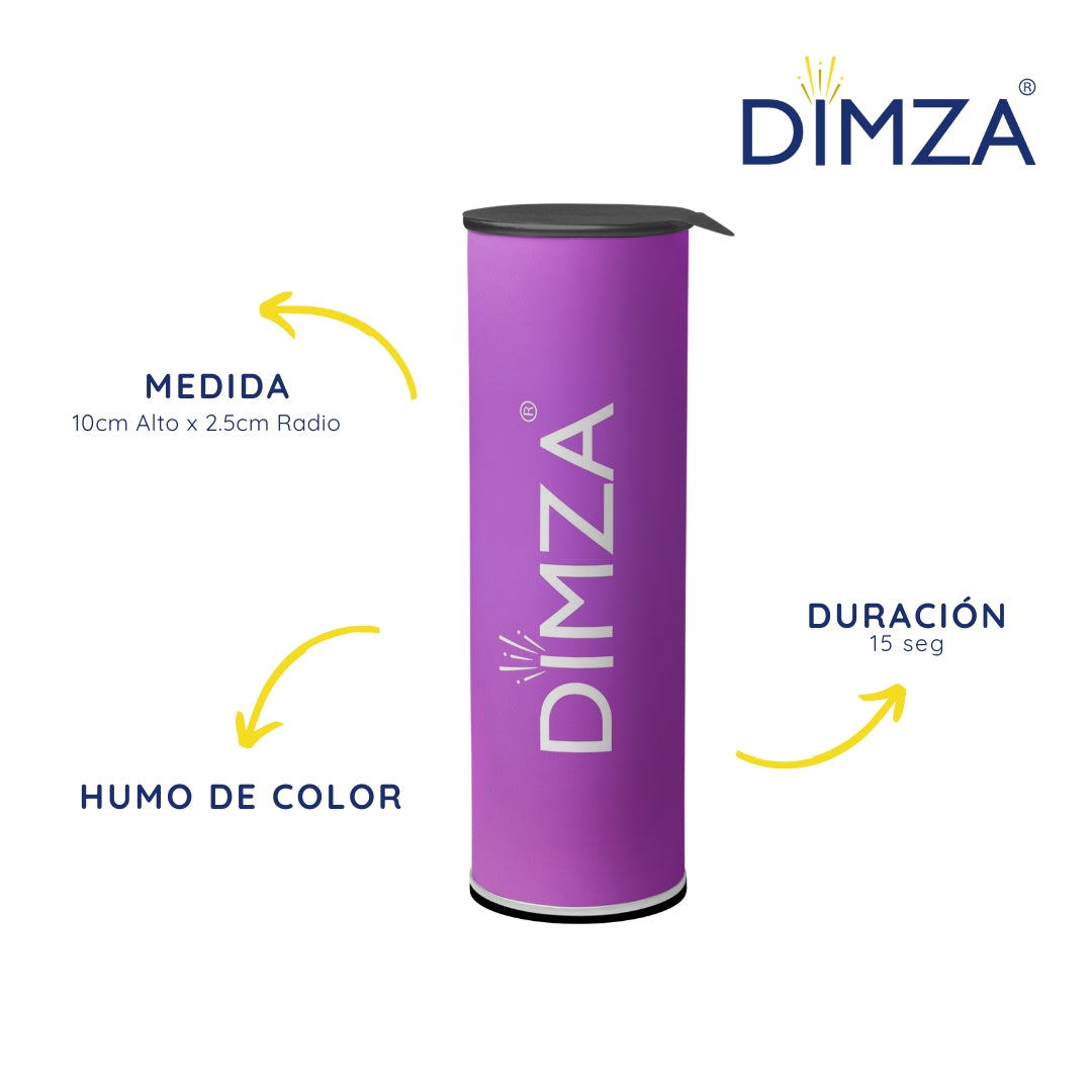 Bengalas humo revelación 15 segundos color MORADO