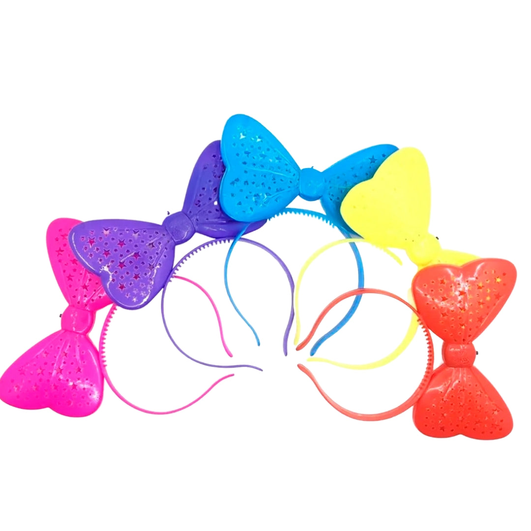 Diadema Led De Mimi Con Moño Luminoso