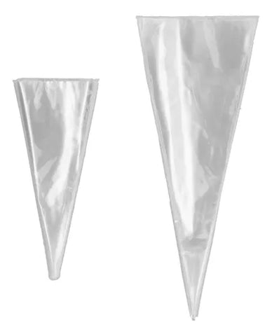 Bolsa de cono para dulce micras 30. Paquete de 1000 pzas.