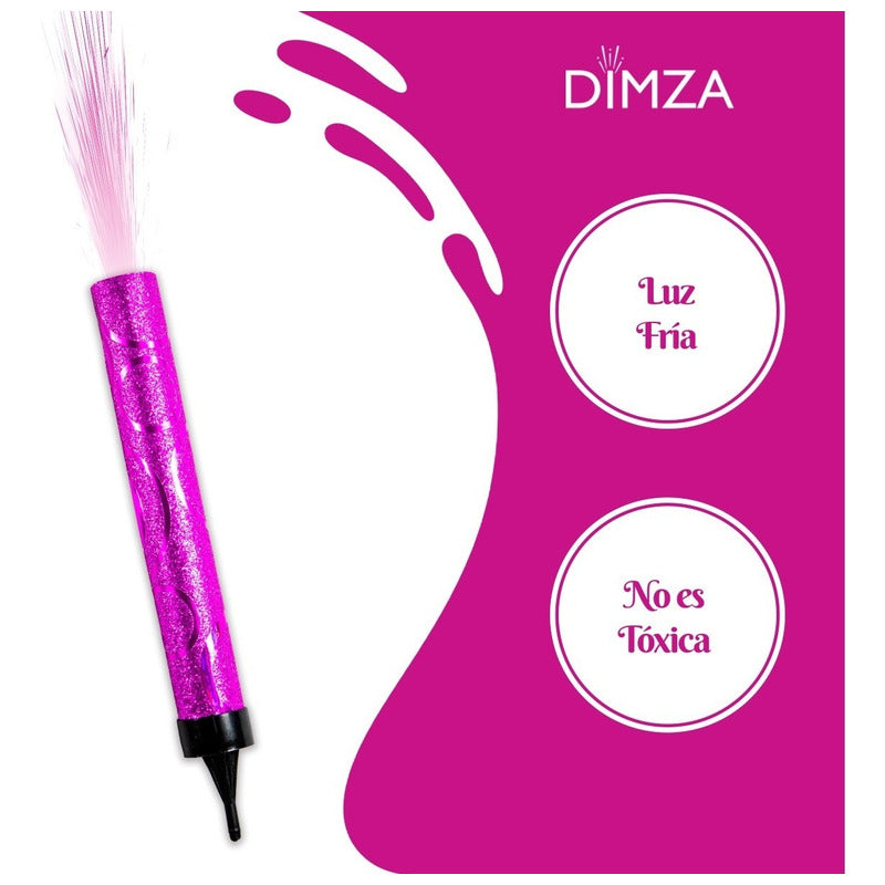 100 Vela Mágica Para Pastel De 14.5 cm Prende En 5 Tiempos