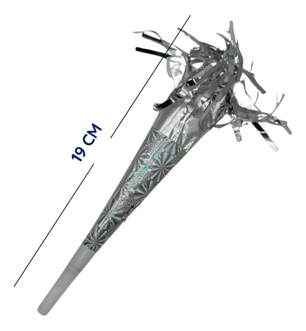 96 Pzas Trompetas Cornetas Silbato Papel Metálico Fiesta