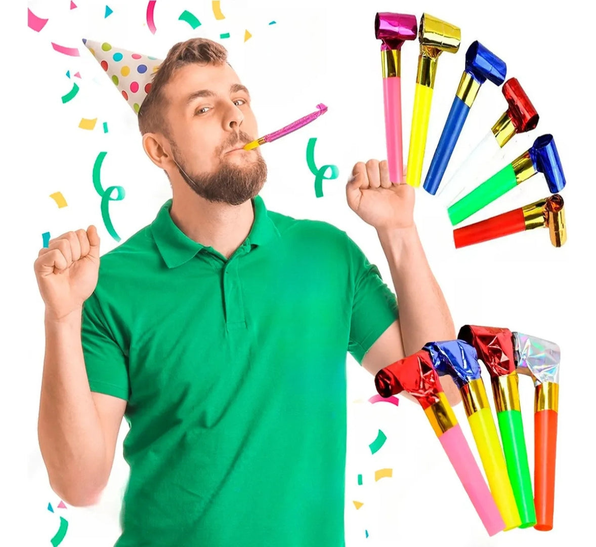 Espanta Suegras De Colores Para Fiestas