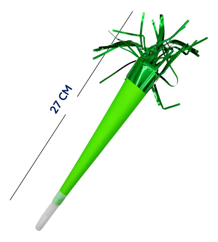 Trompetas Cornetas Silbato Fiesta 50 Pzas Neón