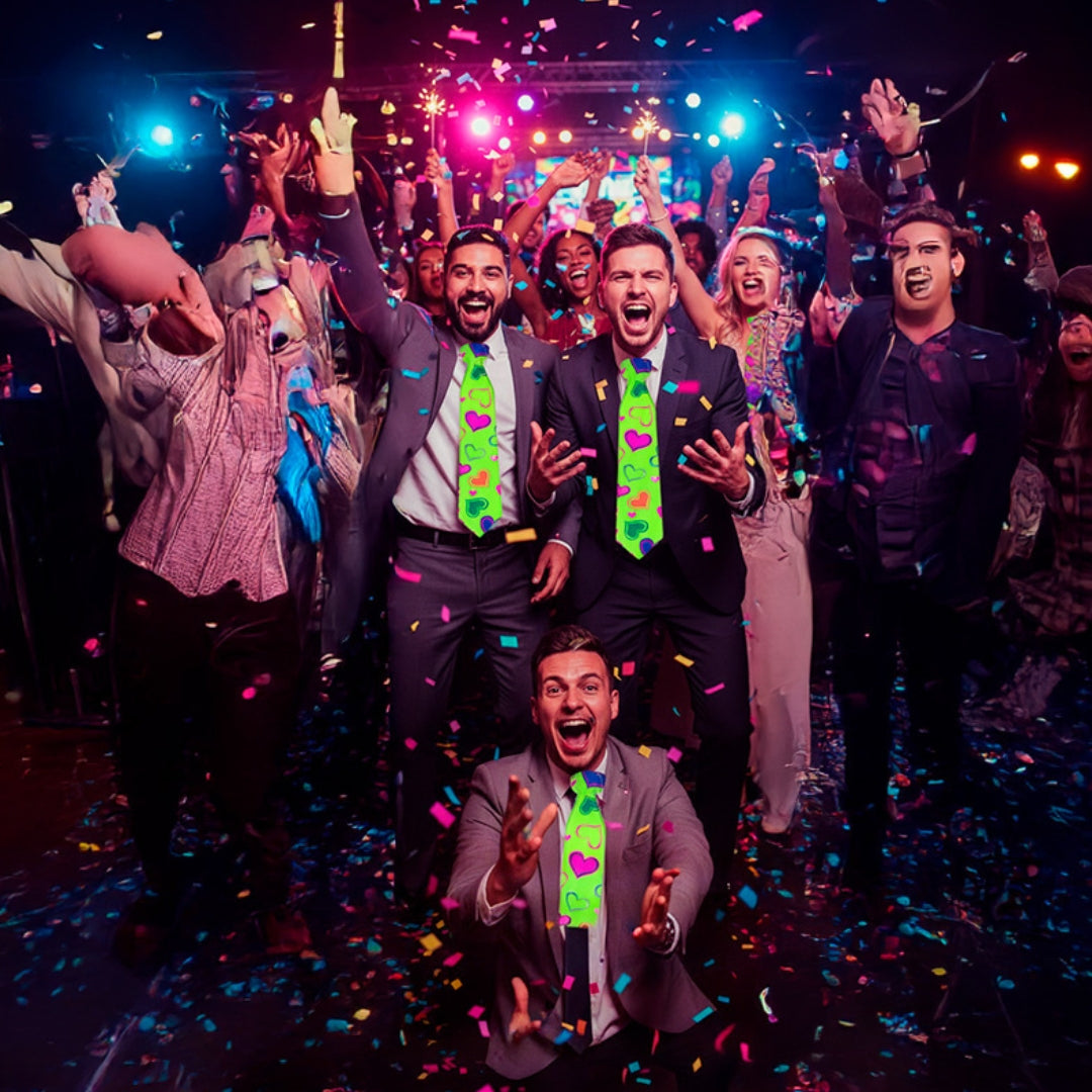 Corbata De Batucada Para Fiestas Multicolor