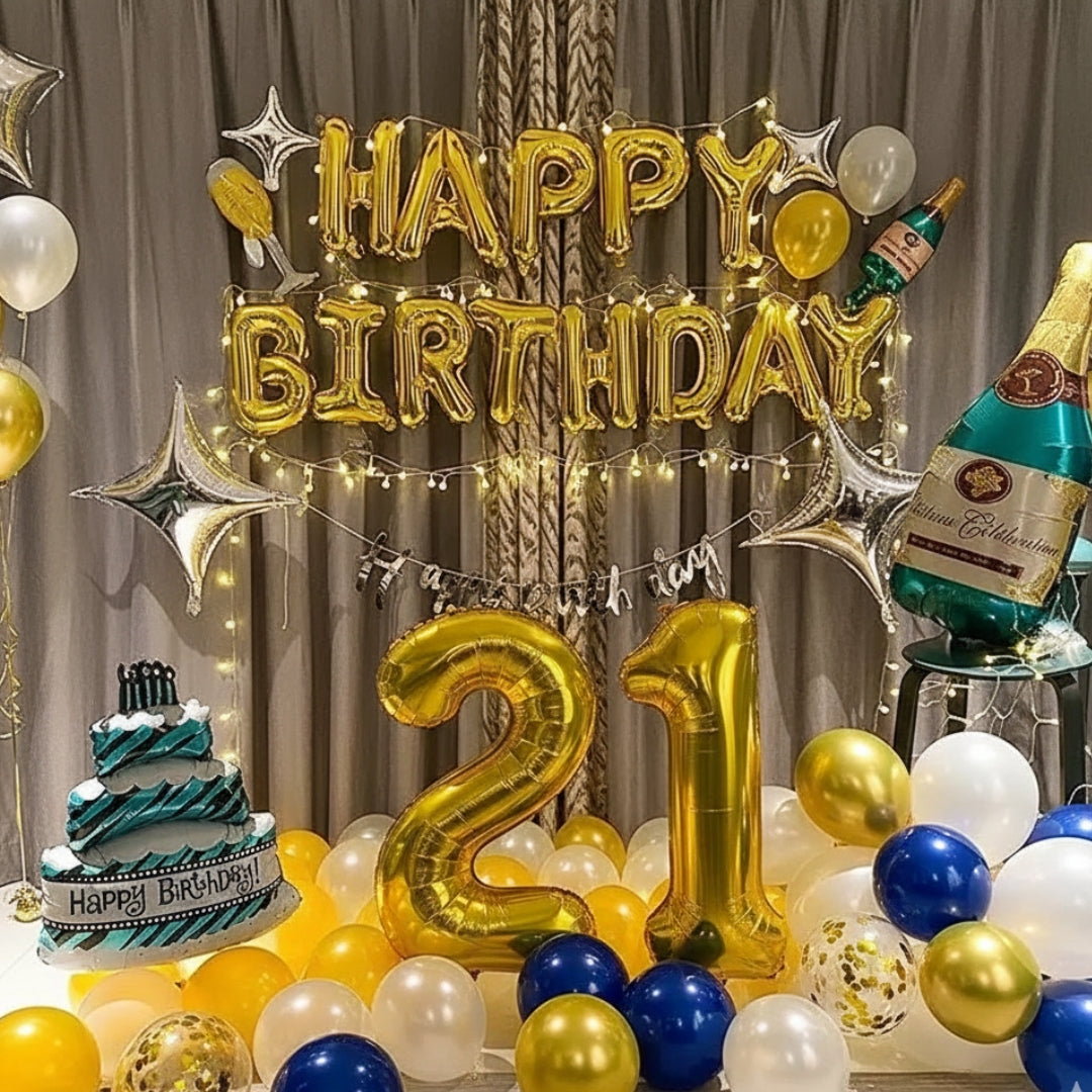 10 Piezas Globo #16in (40cm) Dorado ORO