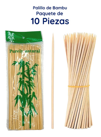 Palitos Bambú Para Brocheta Dimza 20 Cm Madera
