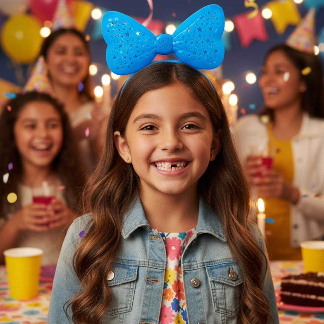 Diadema Led De Mimi Con Moño Luminoso