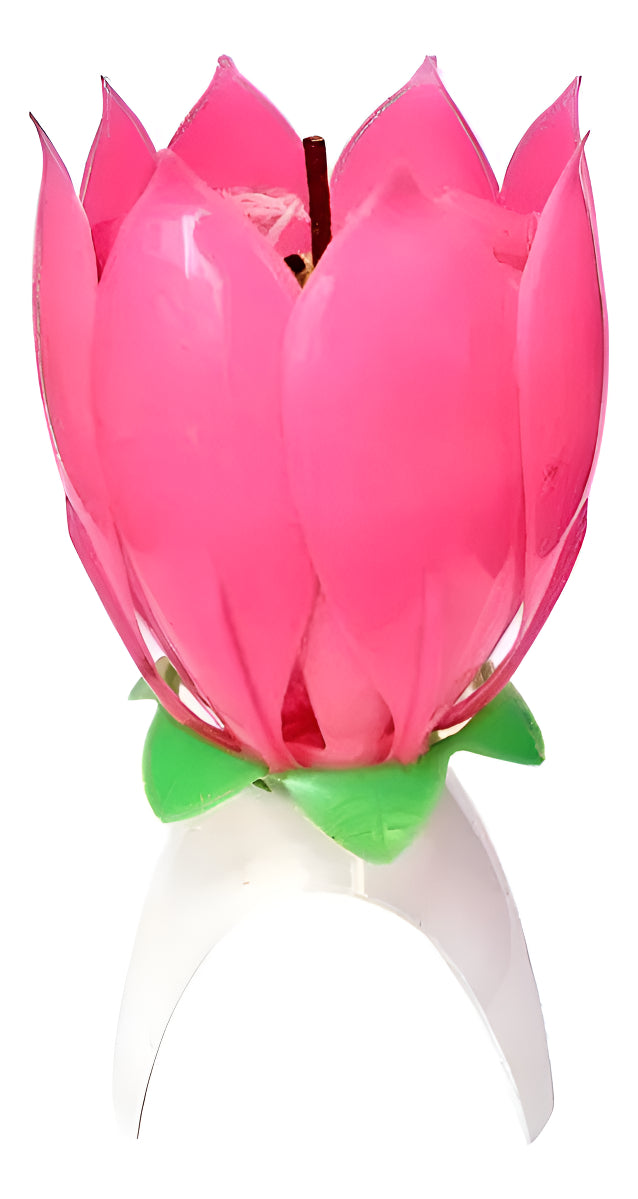 Vela Flor Musical Para Cumpleaños