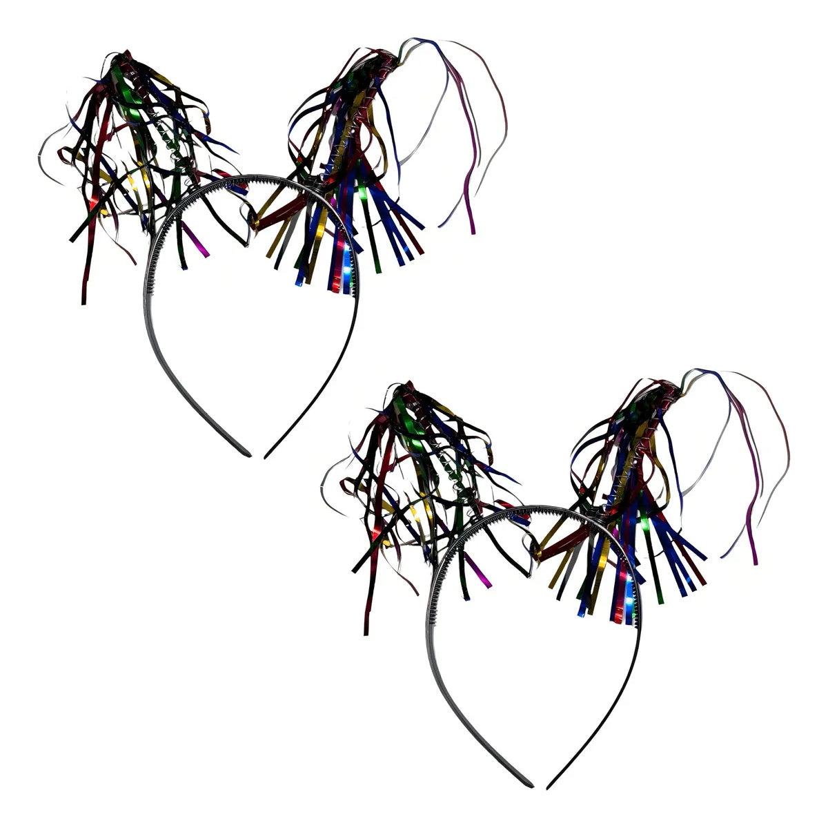 Diadema Lluvia Papel Metálico Fiesta Dimza Multicolor