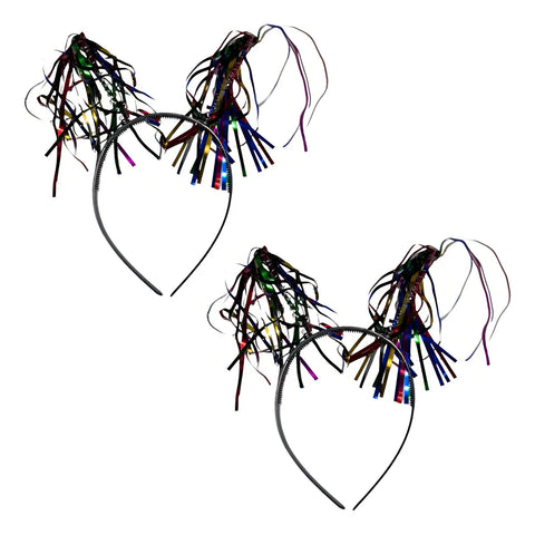 Diadema Lluvia Papel Metálico Fiesta Dimza Multicolor