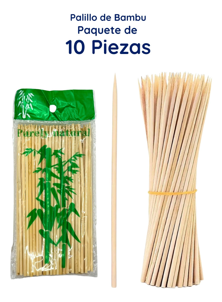 Palitos Bambú Para Brocheta Dimza Madera 15 cm