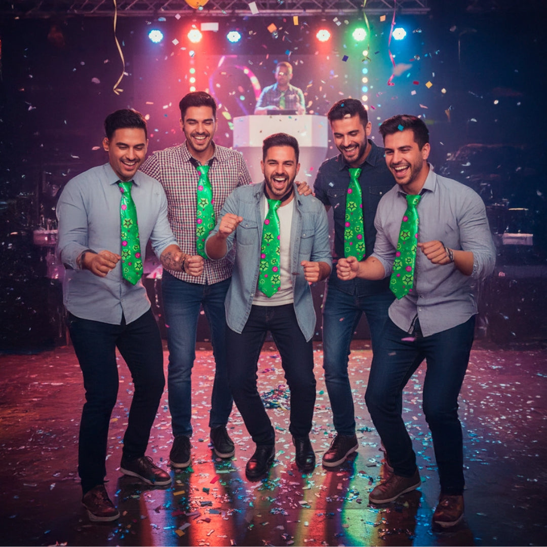 Corbata De Batucada Para Fiestas Multicolor