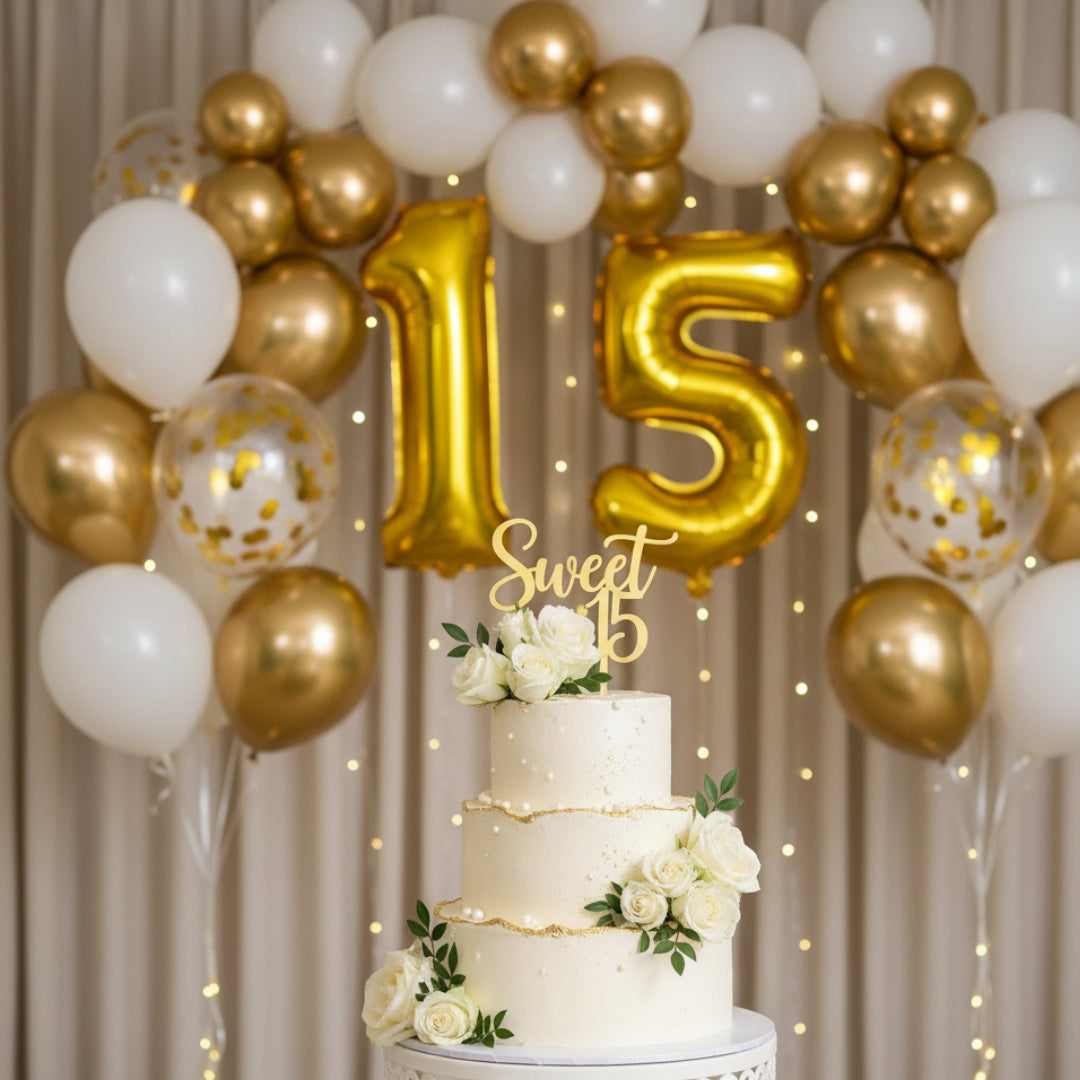 10 Piezas Globo #16in (40cm) Dorado ORO