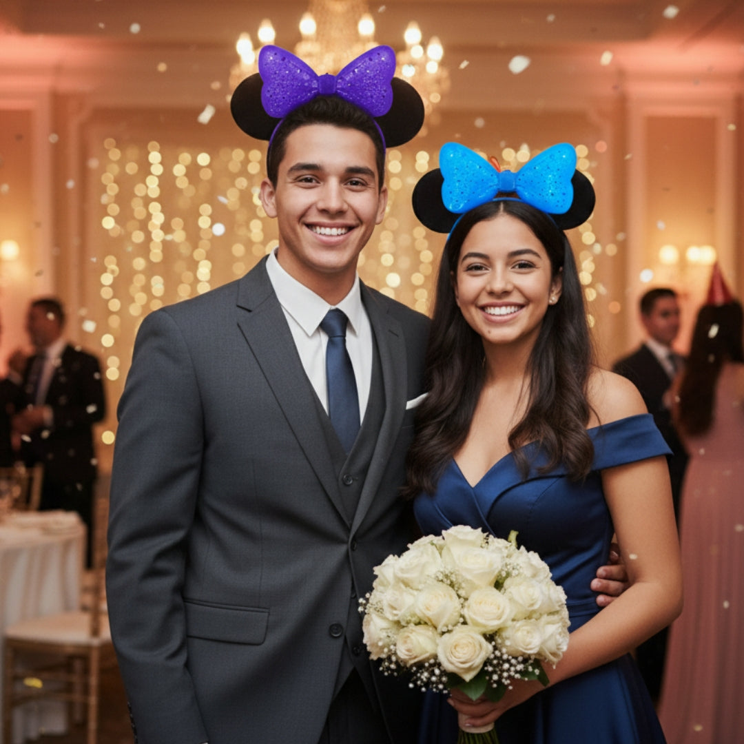 Diadema Led De Mimi Con Moño Luminoso