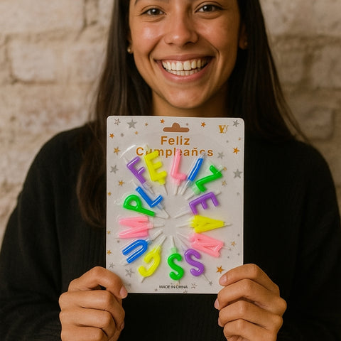 Vela Letrero Feliz Cumpleaños Para Pastel Y Fiesta
