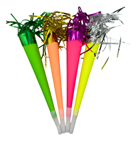 Trompetas Cornetas Silbato Fiesta 50 Pzas Neón