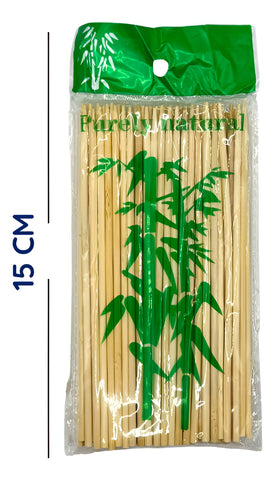 Palitos Bambú Para Brocheta Dimza Madera 15 cm