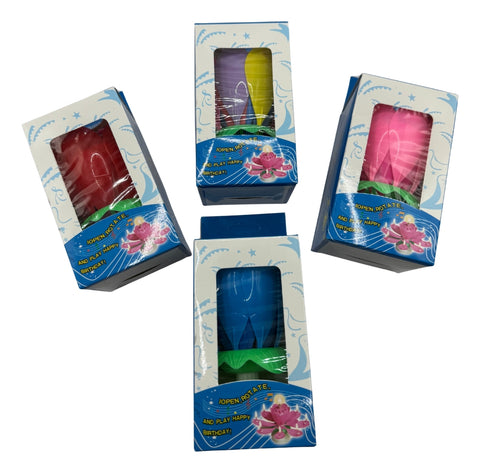 Vela Flor Musical Giratoria Cumpleaños Dimza