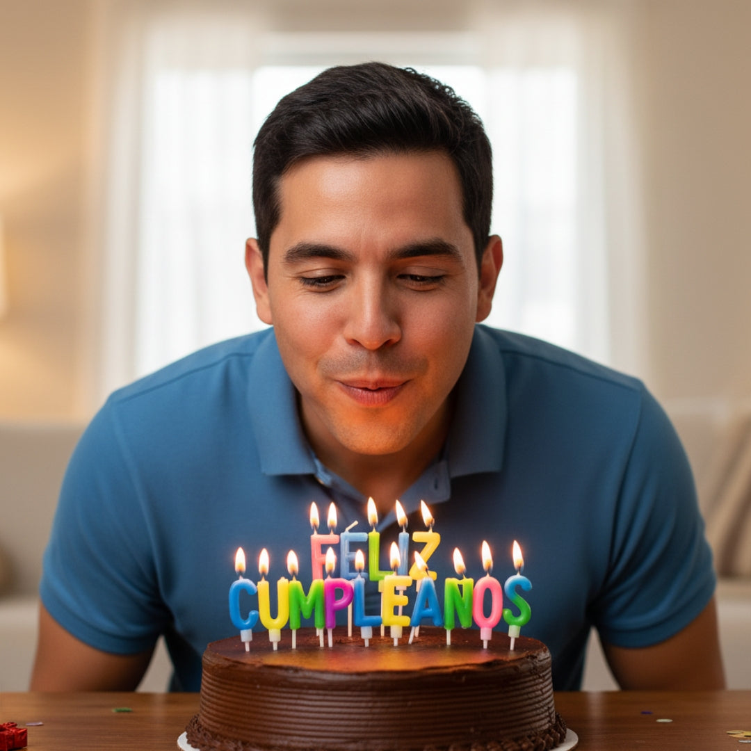 Vela Letrero Feliz Cumpleaños Para Pastel Y Fiesta