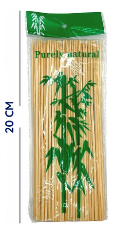 Palitos Bambú Para Brocheta Dimza 20 Cm Madera