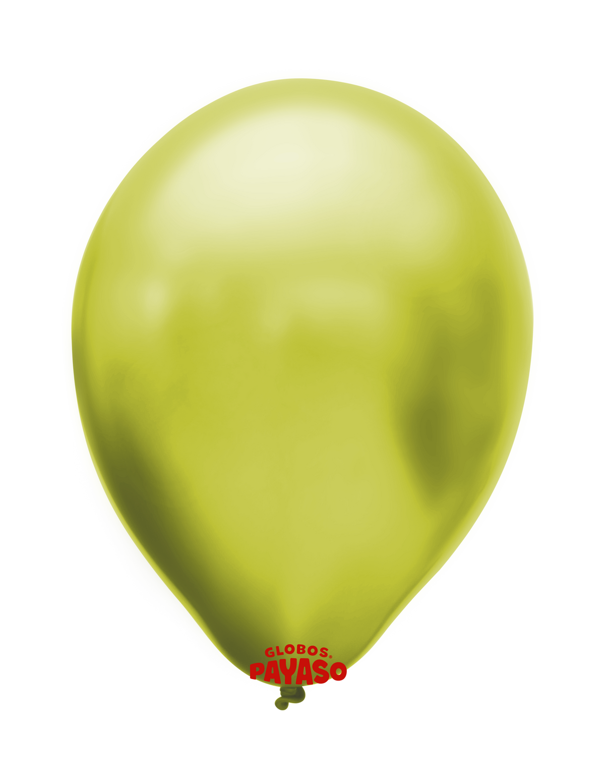 Globo metálico color amarillo