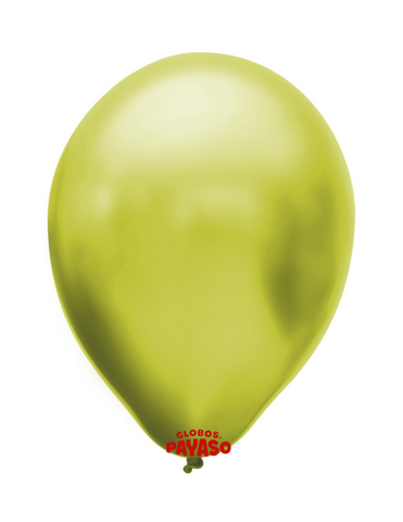 Globo metálico color amarillo