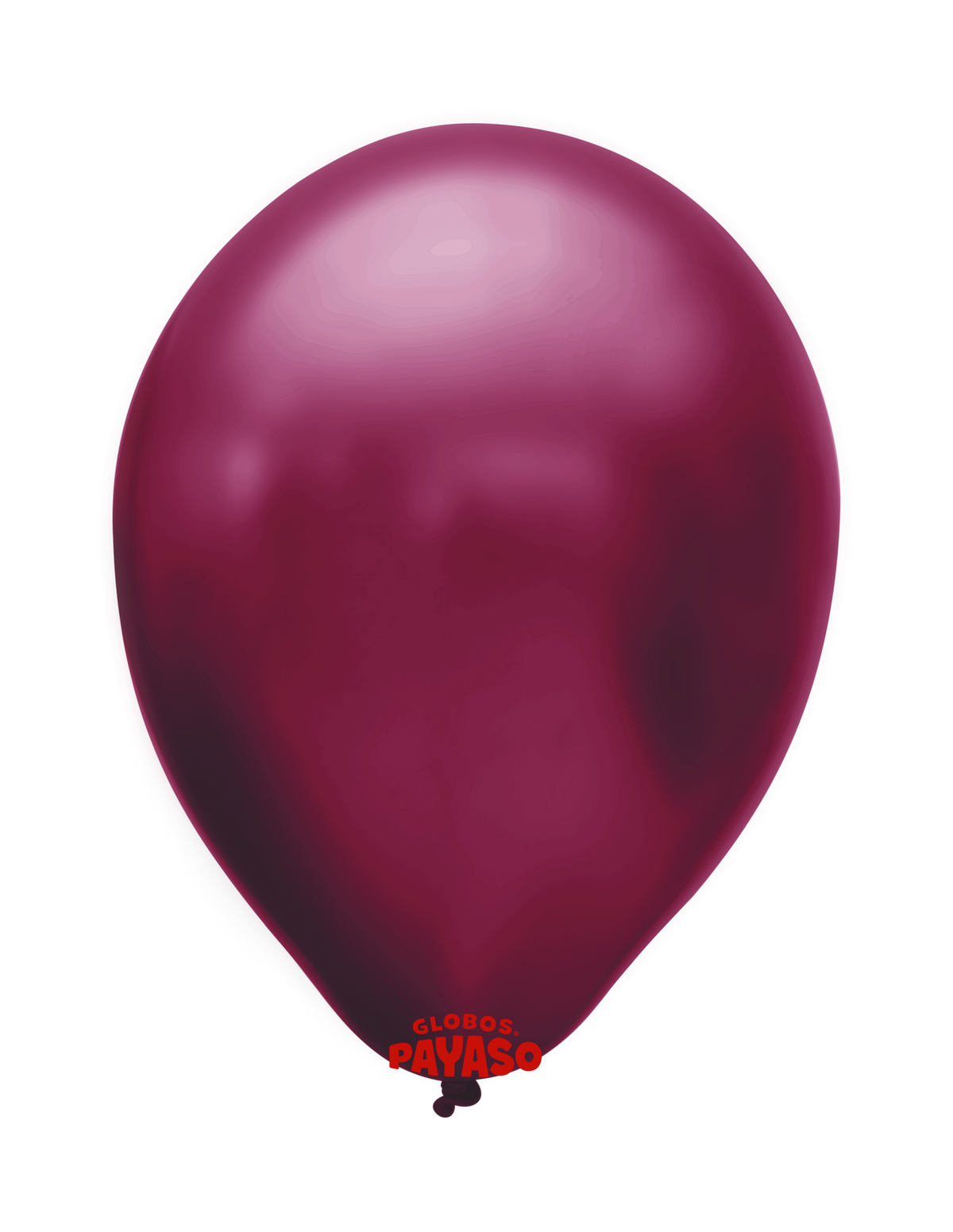 Globo metálico color burgundy