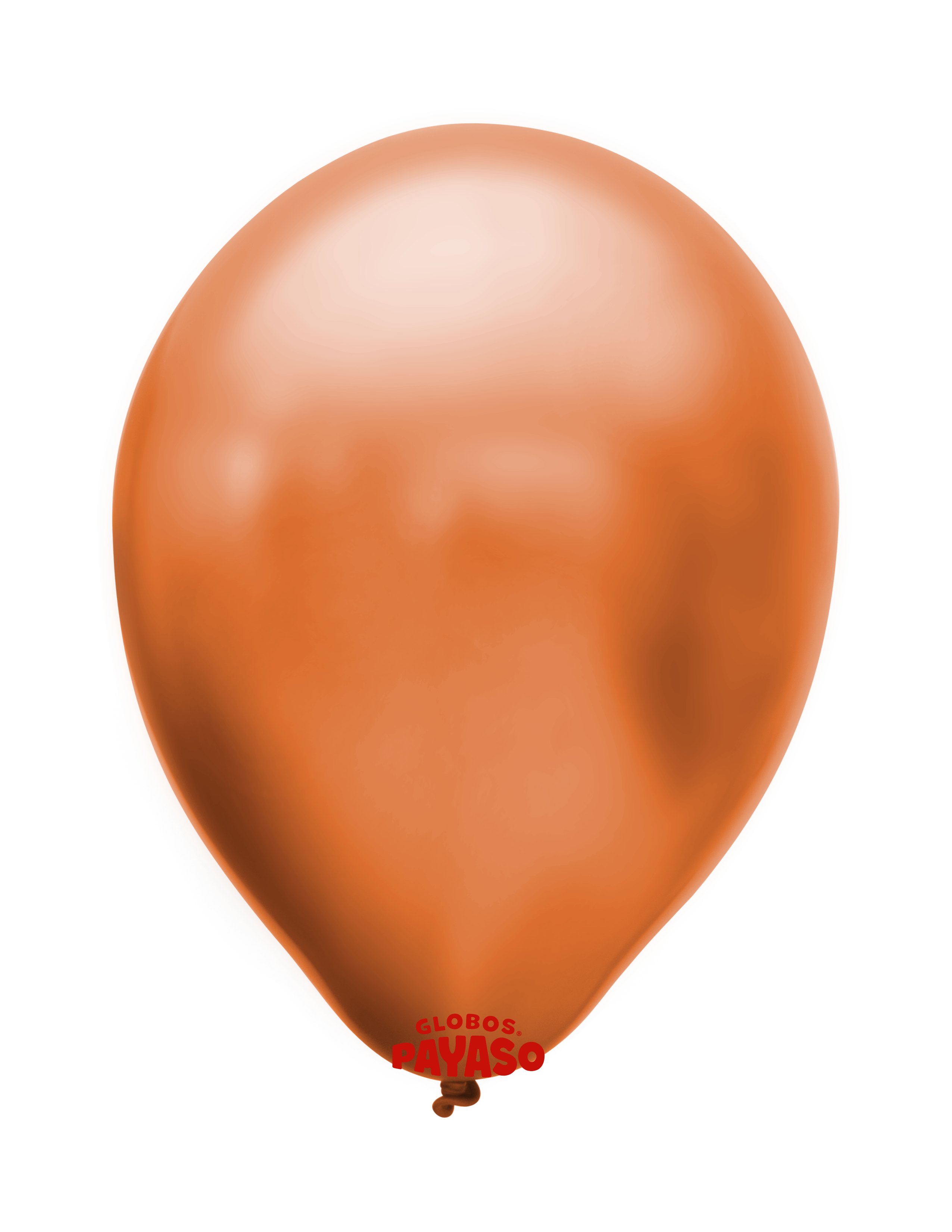 Globo metálico color Naranja