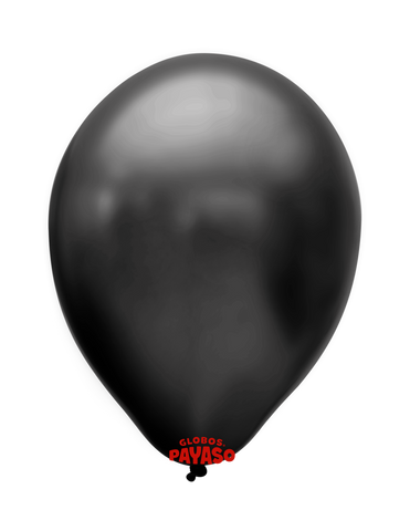 Globo metálico color Negro