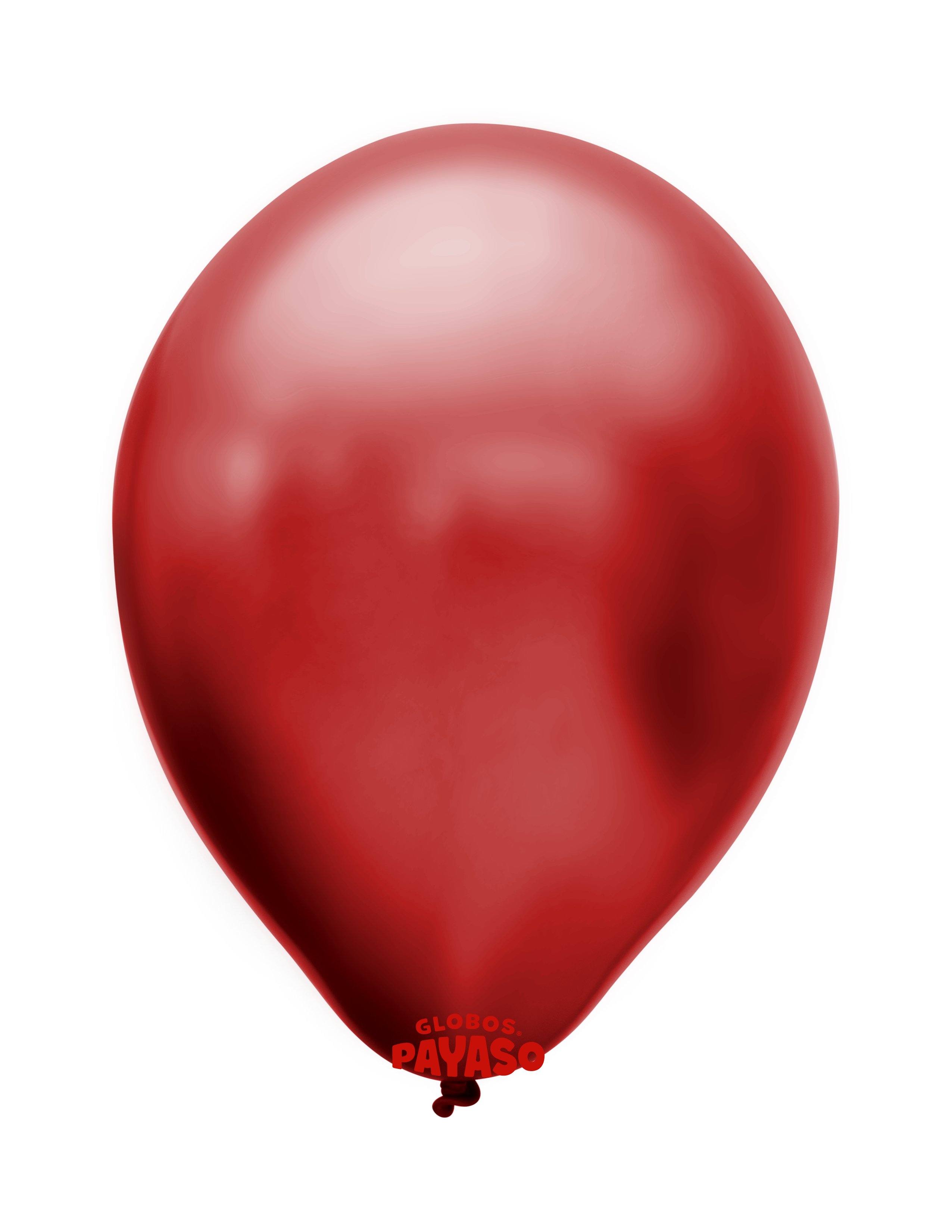 Globo metálico color Rojo cereza
