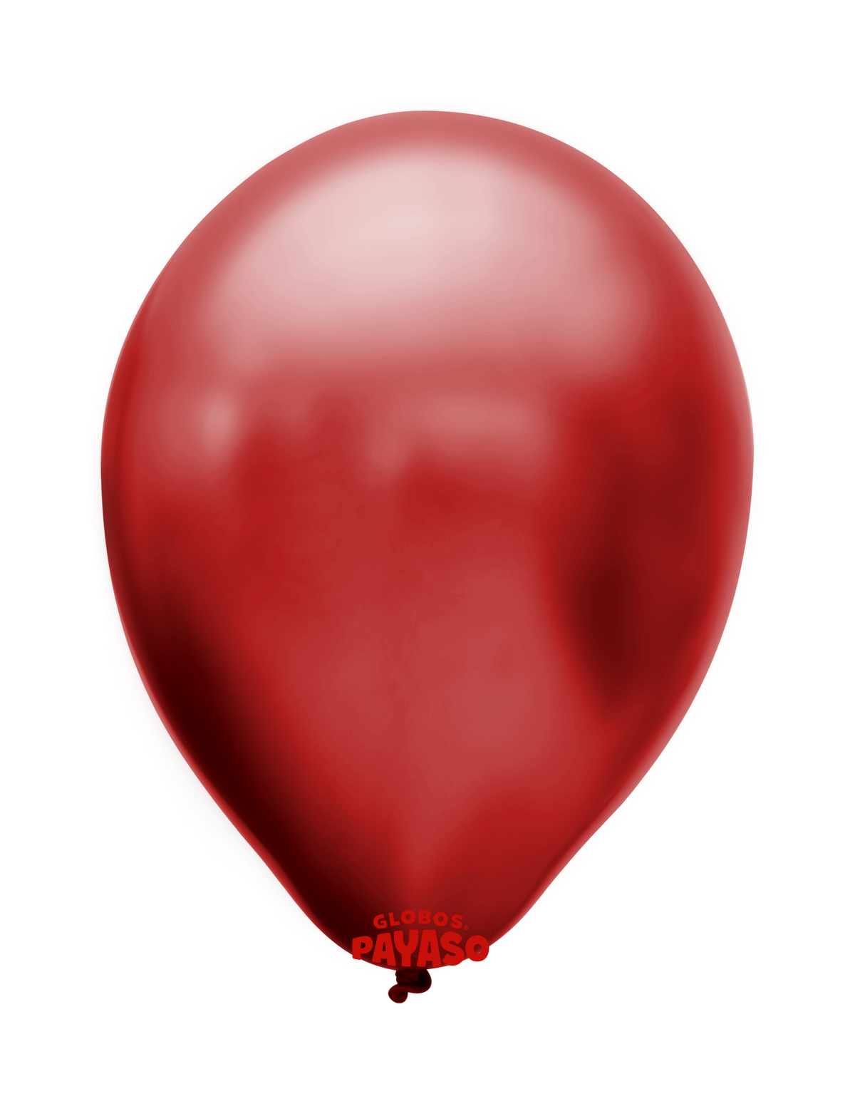 Globo metálico color Rojo cereza