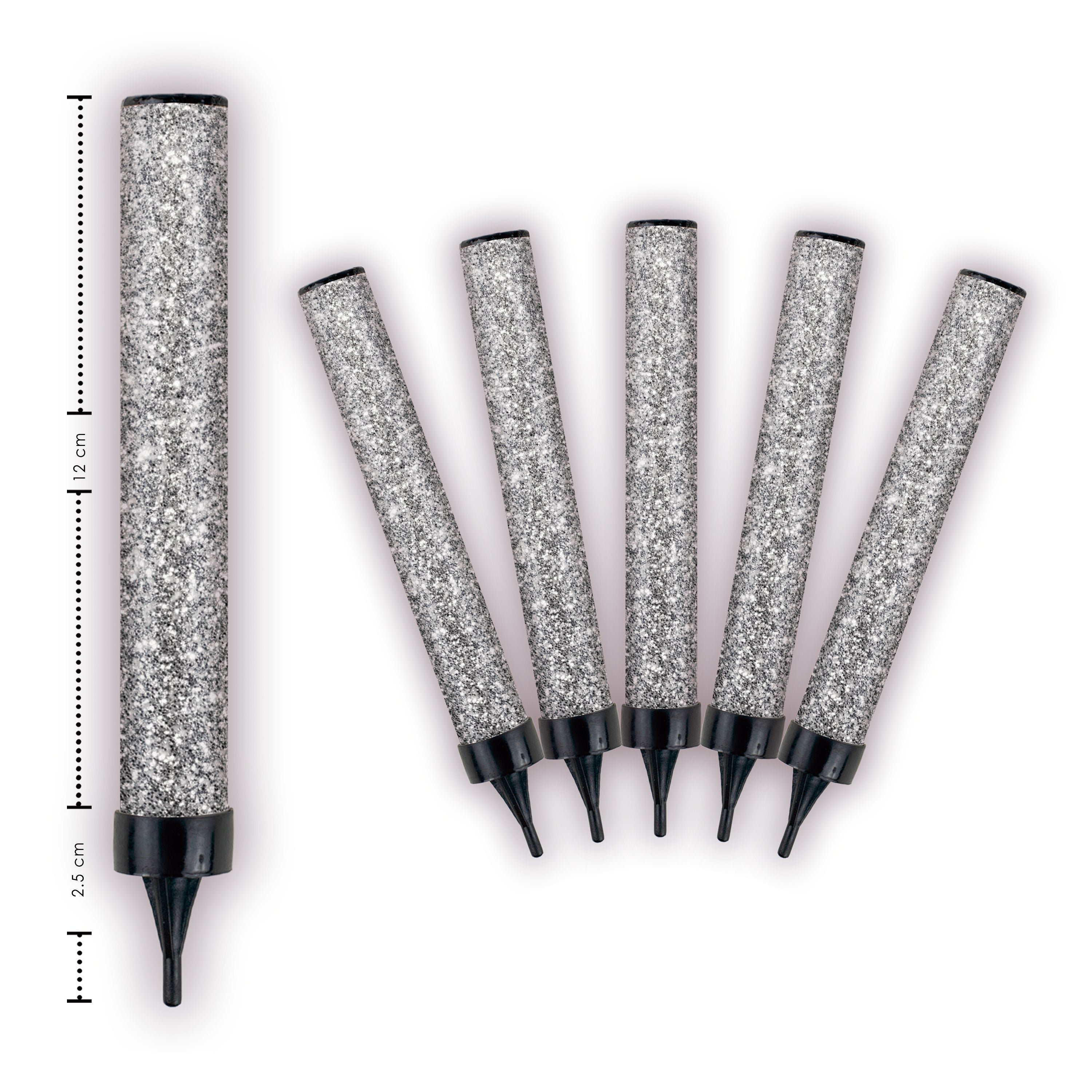 Vela mágica plata (Luz blanca)