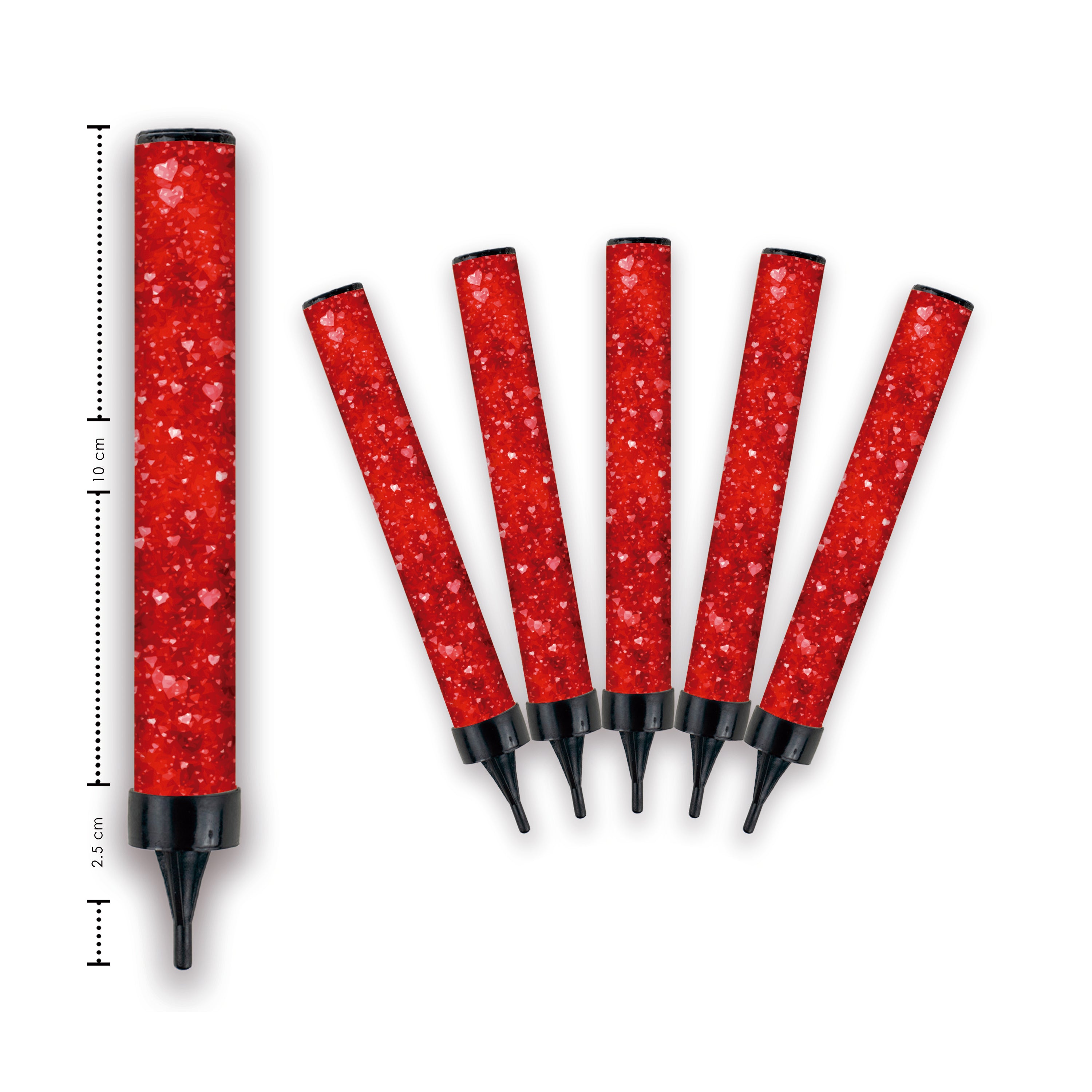 Vela mágica rojo (Luz blanca)