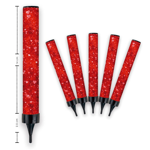 Vela mágica rojo (Luz blanca)