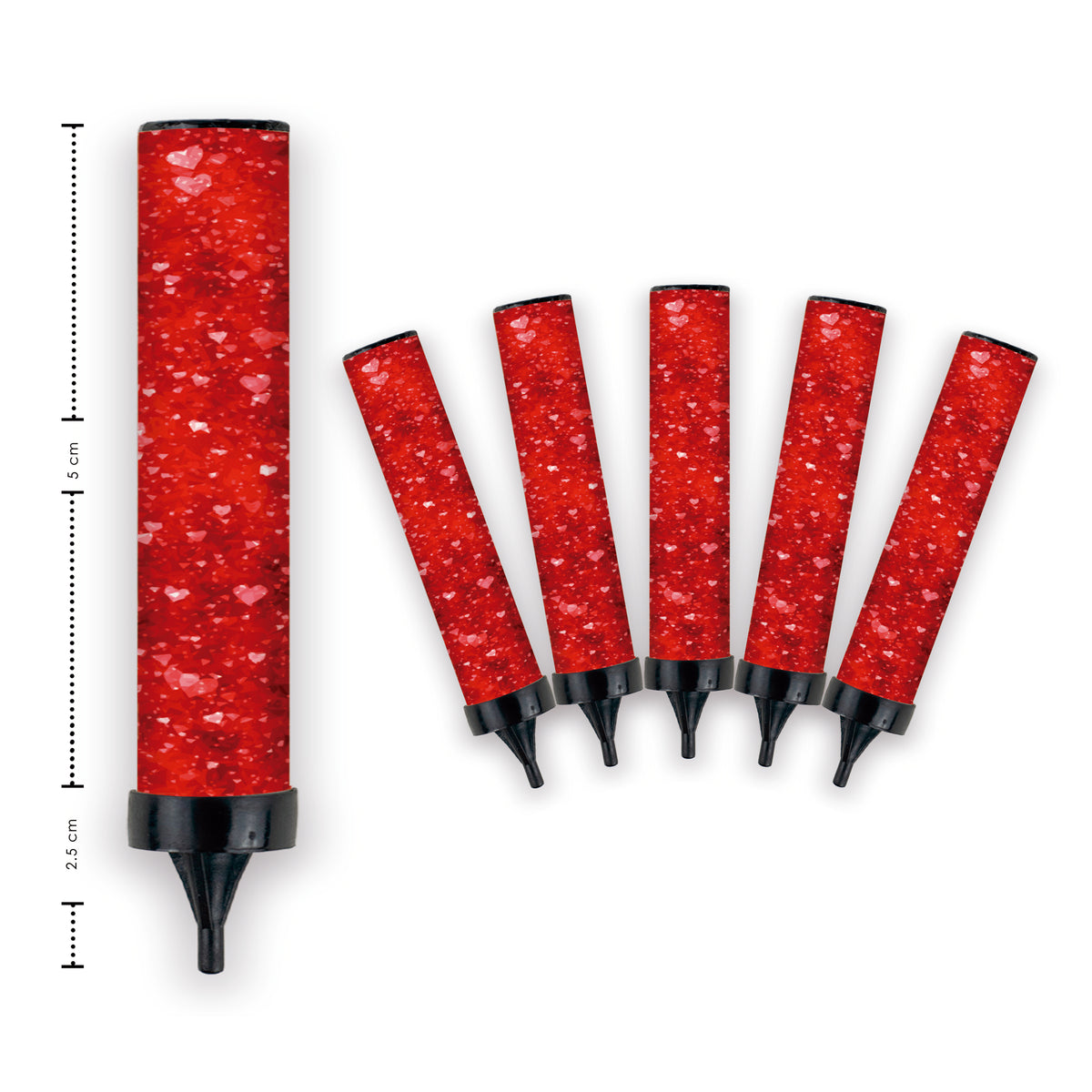 Vela mágica rojo (Luz blanca)